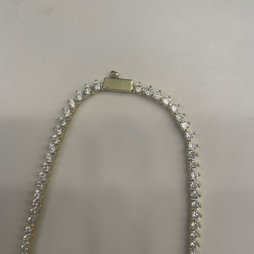 Melinda Maria Gold “Not Your Basic Tennis Necklace” - Picture 5 of 11